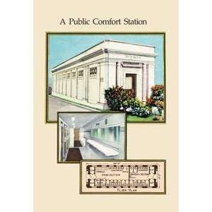  Vintage Art Public Comfort Station   08451 0