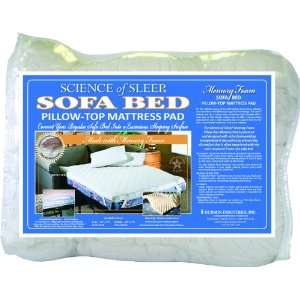  Memory Foam Sofa Bed Pillow Top Mattress Pad Full