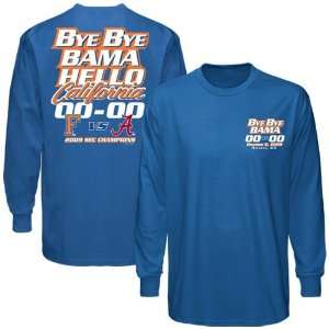  Royal Blue 2009 SEC Champions Bye Bye Bama Long Sleeve Score T shirt