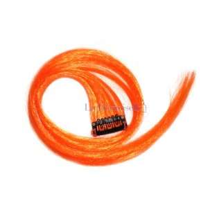   Hair Extension (Bright Orange) Plus Bonus Ponytail Holder Beauty