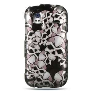  Crystal case with black skull design for the HTC Amaze 4G 