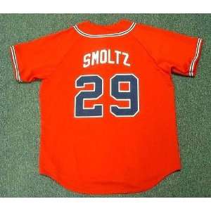 JOHN SMOLTZ Atlanta Braves Majestic Alternate Home Baseball Jersey