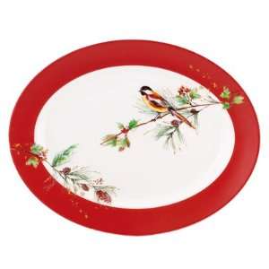  Lenox Winter Song Oval Platter 16 1/4 Inch Kitchen 