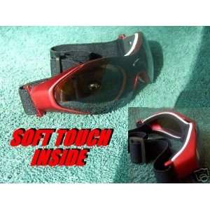   Ski Style Red Frame Black lens, 100% UV 400 Protection G0366 Sports