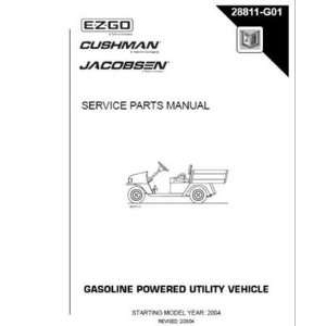  28811G01 2004+ Service Parts Manual for E Z GO, Cushman and Jacobsen 
