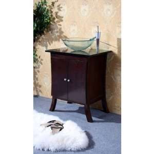 Legion Furniture WLF6015 24 Single Bathroom Vanity Set in Dark Walnut 