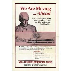 Will Rogers Memorial Fund Movie Poster (11 x 17 Inches   28cm x 44cm 