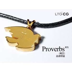  Holy Pigeon Proverb Necklace Pendant Jewelry