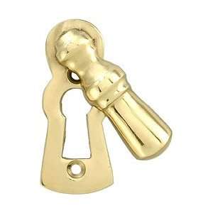  Escutcheon Keyhole Cover Swivel Type. Solid Brass Colonial 
