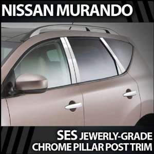  2009 2012 Nissan Murano 8pc. SES Chrome Pillar Trim Covers 