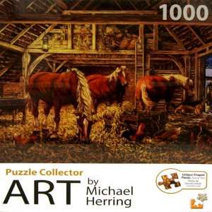  Puzzle Collector Art Series Cozy Stable 1000 Piece 20 x 
