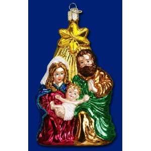  Mercks Old World Christmas Holy family glass ornament 4 1 