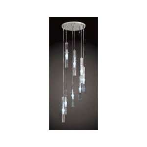   CHROME AND RIBBED BLOWN GLASS TUBES by ELK Lighting
