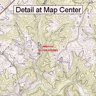 USGS Topographic Quadrangle Map   Hillcrest, Virginia 