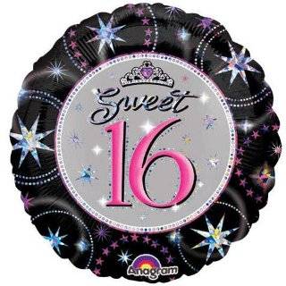  Sweet Sixteen Party Supplies Mylar Balloon Super Shape 
