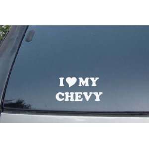  I Love My Chevy Vinyl Decal Stickers 