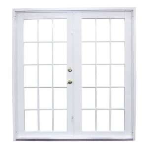 West Palm 68 Clear Aluminum French Patio Door W PALM FR 33038 WH C 