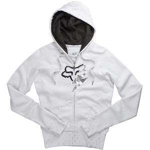    Fox Racing Womens Bolted Zip Hoody   X Large/White Automotive