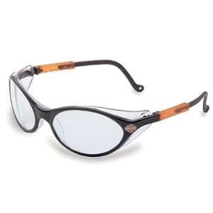 Harley Davidson Safety Glasses Black Frames, Clear Lens 