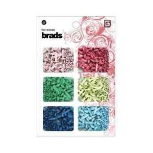  Basic Grey 2 Scoops Brads, Coordinating Colors 180 Per 