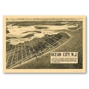  Ocean City, NJ Panoramic Map   1903 Poster