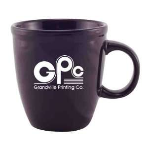  Coffee House   Glossy ceramic mug with C handle, black 