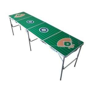  Seattle Mariners MLB Tailgate Table With Net (2x8 