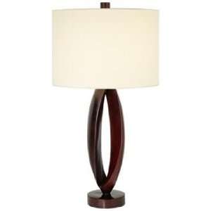  Midtown Chic Merlot Finish Contemporary Table Lamp