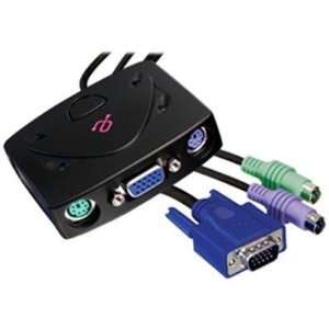  Selected 2 Port PS/2 KVM Switch w/Cable By Aluratek 