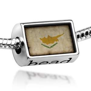  Beads Cyprus Flag   Pandora Charm & Bracelet Compatible 