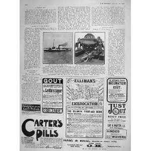  1907 SEA SICKNESS INVENTION SHIPS SEEBAR PORTRAIT AMIR 