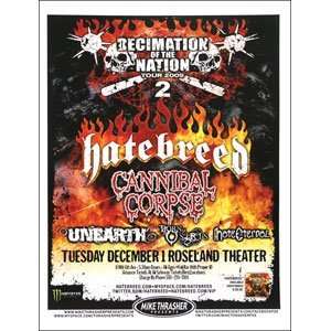  Hatebreed   Posters   Limited Concert Promo