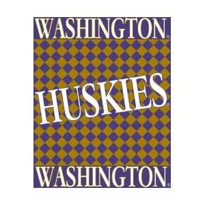  Washington Huskies Acrylic Afghan