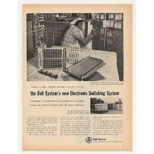 1965 Bell Telephone Electronic Switching System NJ Print Ad  