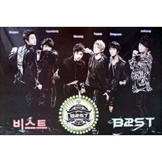   lineup horiz black POSTER 34 x 23.5 Korean boy band B$ST the BEAST