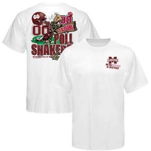   Bulldogs vs. Alabama Crimson Tide White Poll Shakers Score T shirt