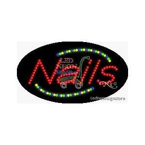  Nails LED Sign 15 inch tall x 27 inch wide x 3.5 inch deep 