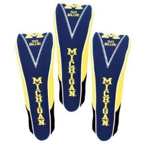 University of Michigan Wolverines 3 Pack Golf Club Headcovers by 