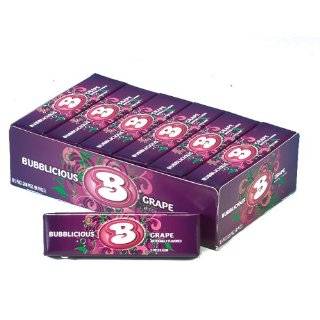 Bubblicious Grape Bubble Gum, 5 pieces (Pack of 18)