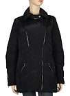   Ladies Down Filled Parka Puffer Jacket Large L Black Weatherproof