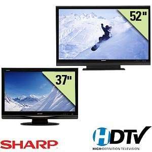  Sharp 52 & 37 2 Pack Bundle LC 37D44U and LC 52SB55U 