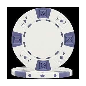  100 Ace/King Suited Poker Chips   White