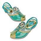   Princess Jasmine Youth Girls Shimmer Dress Up Heels Shoes Sz 13/1 2/3