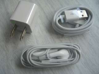 New Gift Box Package /w Accessory Cable Adapter Earphone For iPhone 4 