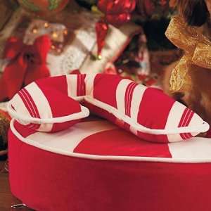  Candy Cane Pet Pillow   Frontgate Dog Bed