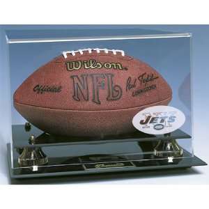  New York Jets NFL Deluxe Football Display Case   CAS NYJ 