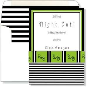  Girls Night Out Invitations   Party Green Slide Pocket 
