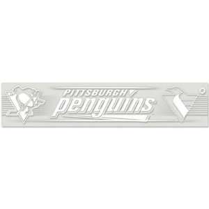  PITTSBURGH PENGUINS OFFICIAL LOGO 5x25 CLEAR ULTRA DECAL 