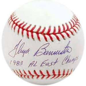   Baseball with 1983 AL East Champs Inscription