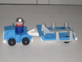 VINTAGE FISHER PRICE LITTLE PEOPLE LITTLE TRUCK RIGS BOAT RIG 